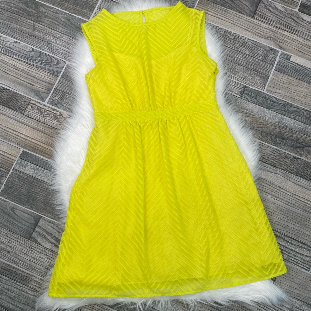 J. Crew Yellow A-Line Sleeveless Dress